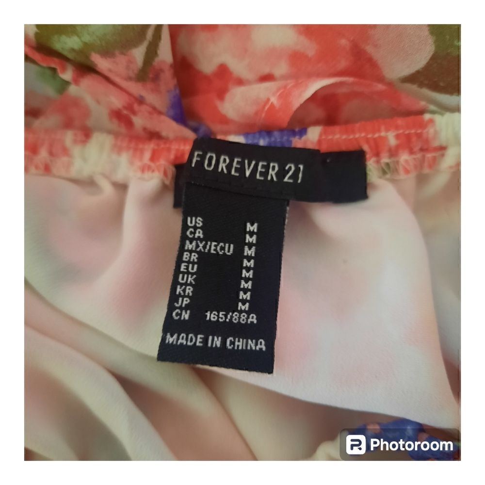 Forever 21 Floral Smocked Mini Dress - Picture 2 of 2